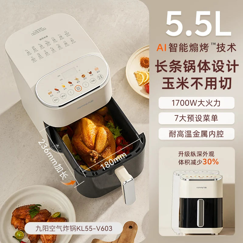 Air Fryer Large-Capacity Household Multi-Functional Oven-Integrated Air Fryer Cooking Machine Air Fryer Oven