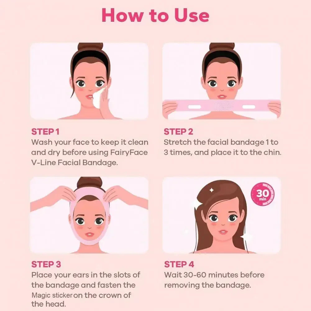 Women Face Slimming Bandage Face Lifting Band V Line Shaper Chin Cheek Lift Up Belt Facial Massage Strap Beauty Skin Care Tools